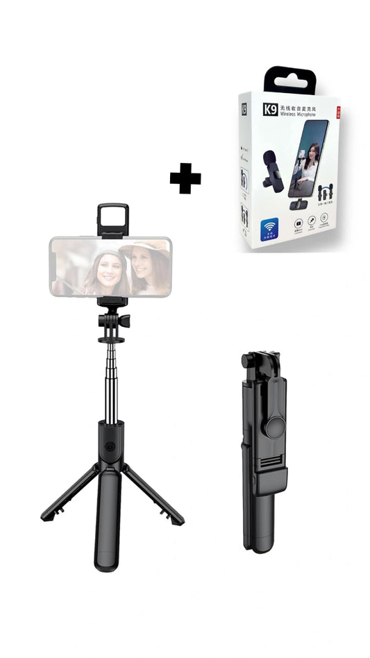 Trépied Led LIVE + Microphone k9
