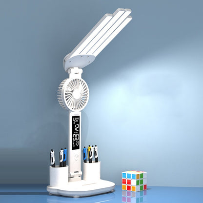 Lampe de bureau LED pour enfants avec ventilateur